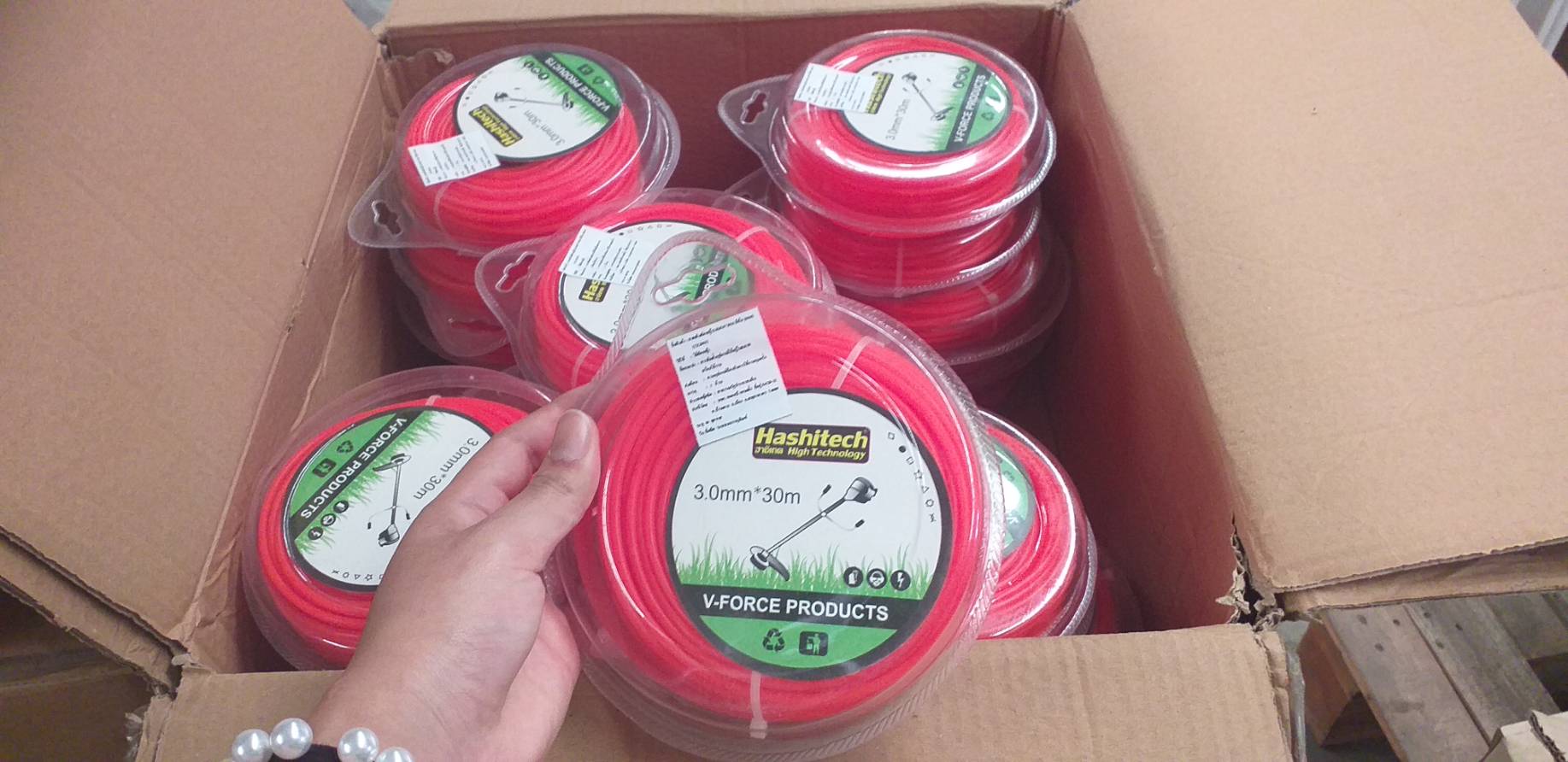 สายเอ็นตัดหญ้า3.0MM*30M สีส้ม (กลม)