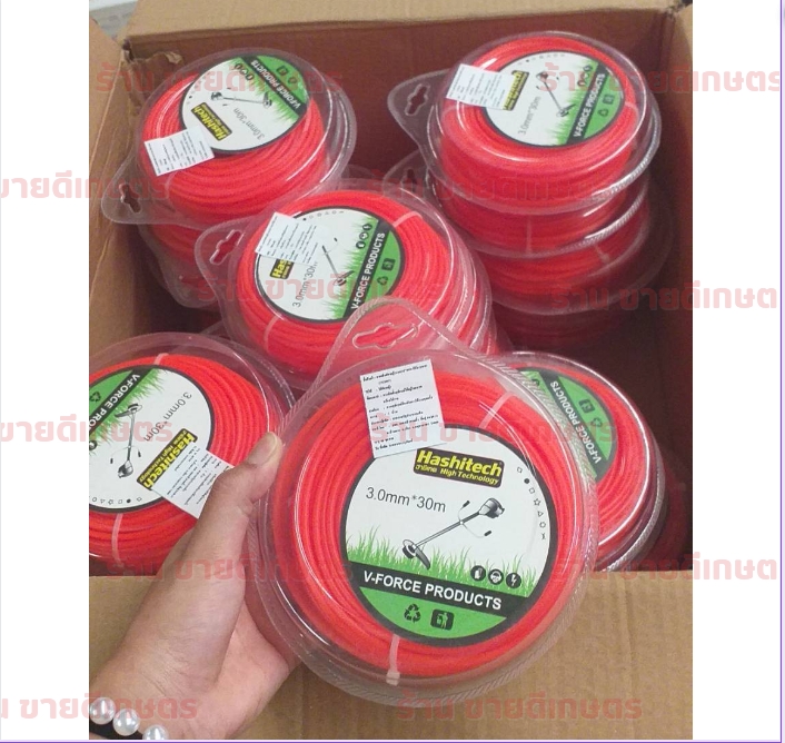 สายเอ็นตัดหญ้า2.5มิล ยาว30M สีส้ม แบบ กลม - Image 4