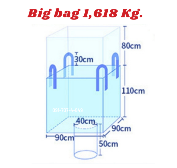T3 Big bag ถุงบิ๊กแบ๊ค ปากกระโปรง-ก้นrพวย - Image 3