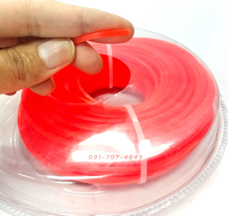สายเอ็นตัดหญ้า2.5มิล ยาว30M สีส้มเหลี่ยม - Image 4