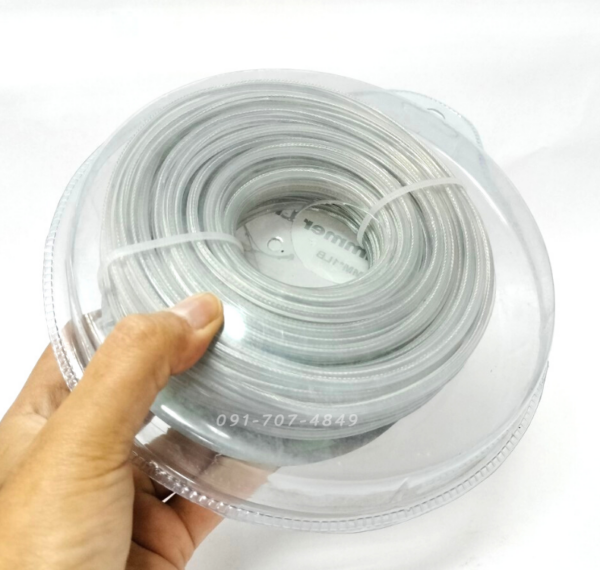 สายเอ็นตัดหญ้าเหลี่ยมมีลวด3mm.30เมตร - Image 4