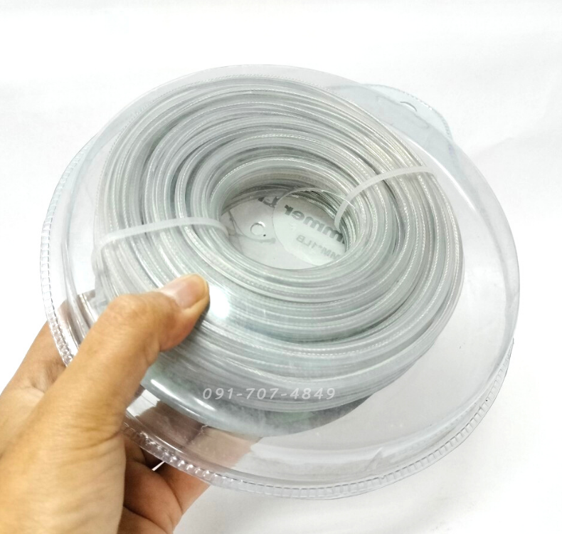 สายเอ็นตัดหญ้าเหลี่ยมมีลวด3mm.30เมตร - Image 4